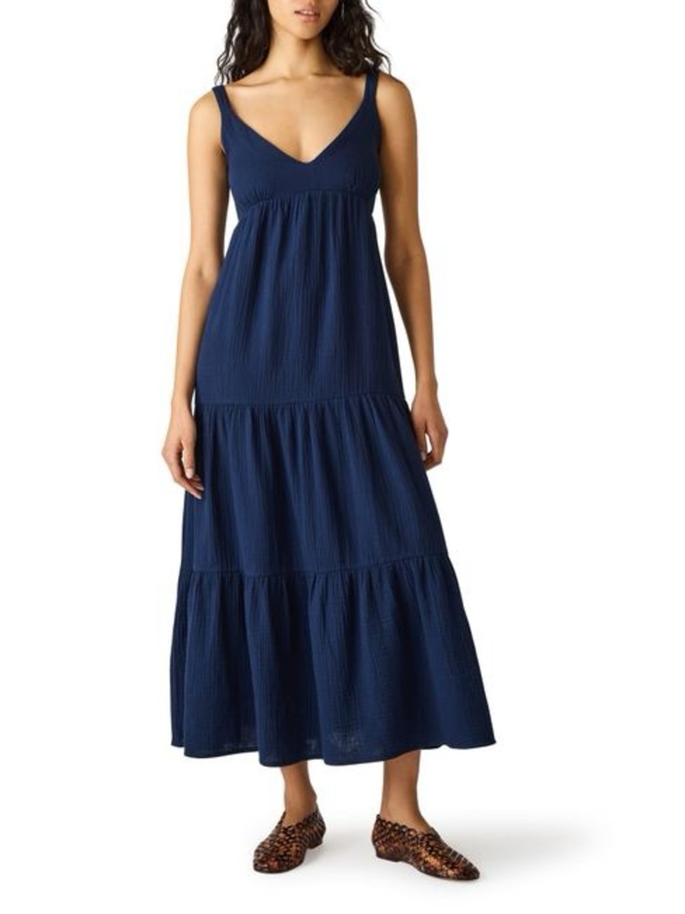 Steve Madden Elianna Sleeveless Midi Dress XS Navy NWT